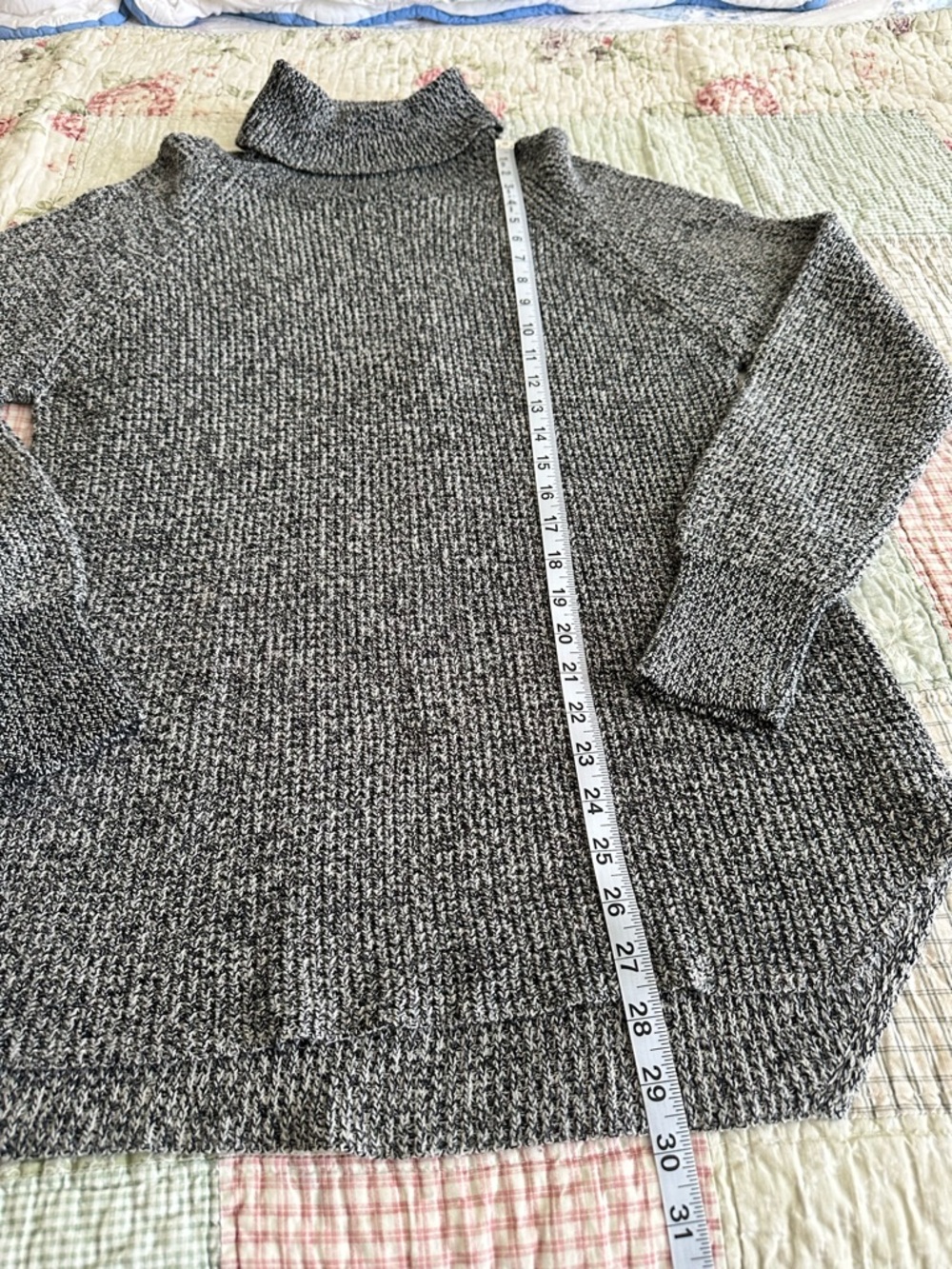 RD Style Grey Marled Turtleneck Sweater - Picture 7 of 7